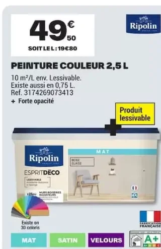 Ripolin Peinture Couleur EspritDéco 2,5 L
