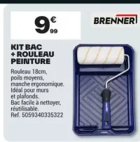 Brenner Kit bac + rouleau peinture