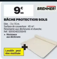 Brenner Bâche protection sols