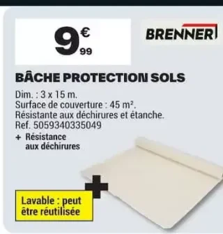 Brenner Bâche protection sols