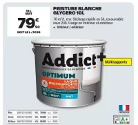 Peinture blanche glycero 10L