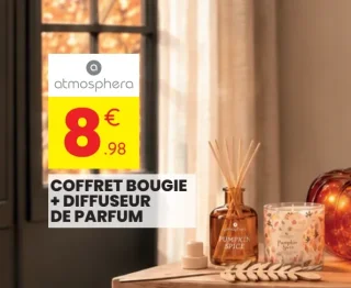 Atmosphera Coffret bougie + diffuseur de parfum