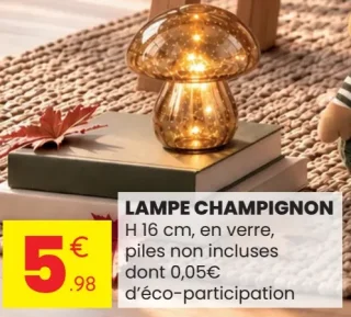 Lampe Champignon