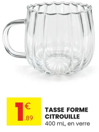 Tasse forme citrouille