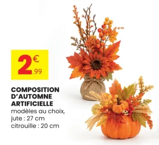 Composition d'automne artificielle