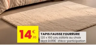 Tapis fausse fourrure atmosphera
