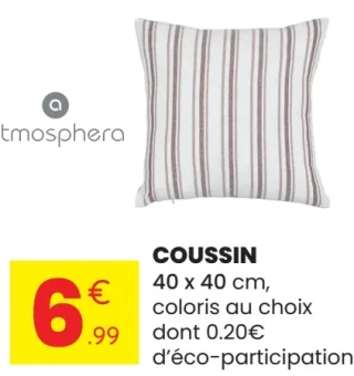 Coussin atmosphera 40 x 40 cm