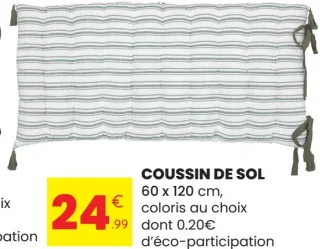 Coussin de sol atmosphera 60 x 120 cm