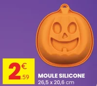 Moule silicone citrouille 26,5 x 20,6 cm
