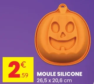 Moule silicone citrouille 26,5 x 20,6 cm