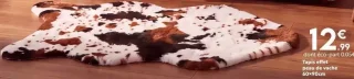 Tapis effet peau de vache 60x90cm
