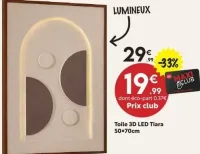 Toile 3D LED Tiara