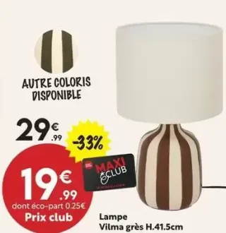 Lampe Vilma grès