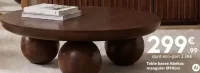Table basse Abekas manguier Ø90cm