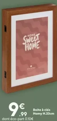 Boîte à clés Homy H.33cm