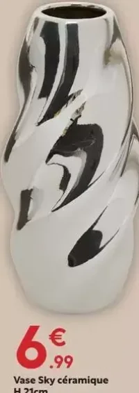 Vase Sky céramique H.21cm