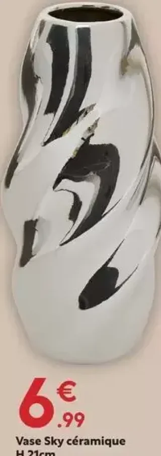 Vase Sky céramique H.21cm