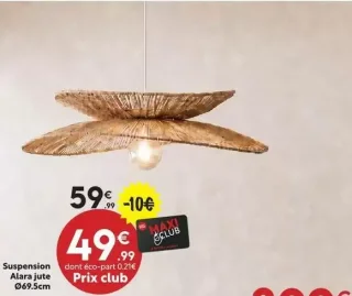 Suspension Alara jute Ø69.5cm