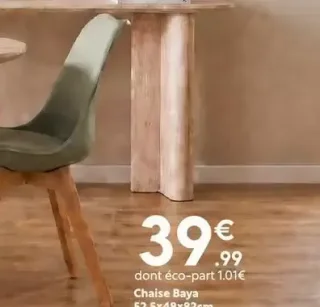 Chaise Baya 52.5x48x82cm