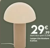 Lampe Lito bicolore H.37cm