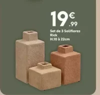 Set de 3 Soliflores Rick H.10 à 22cm