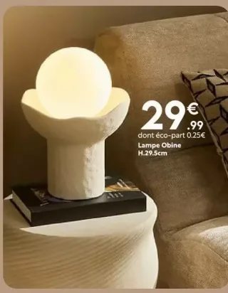 Lampe Obine H.29.5cm
