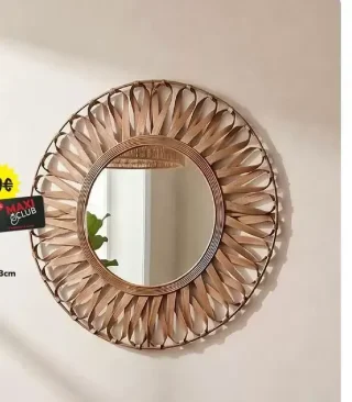 Miroir Eve bambou Ø93cm