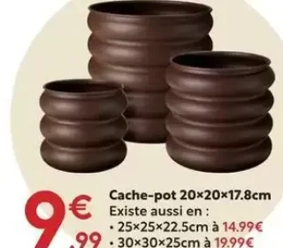 Cache-pot 20x20x17.8cm