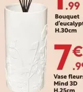 Vase fleurs Mind 3D H.25cm
