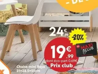 Chaise mini Baya