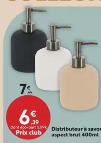 Distributeur à savon aspect brut 400ml