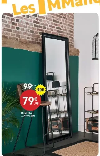 Miroir Maé 72.4x195.6cm