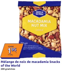 Mélange de noix de macadamia Snacks of the World