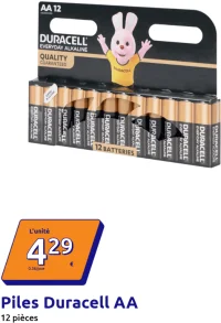 Piles Duracell AA