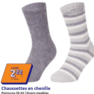 Chaussettes en chenille