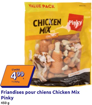 Friandises pour chiens Chicken Mix Pinky