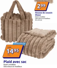 Plaid avec sac