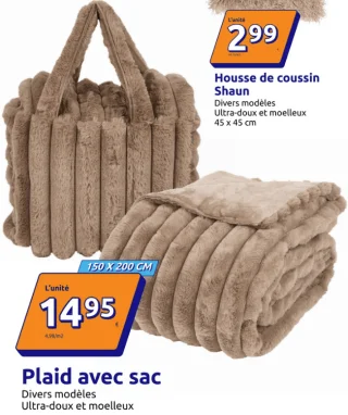 Plaid avec sac