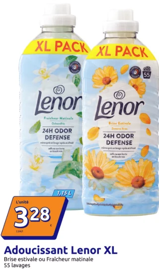 Adoucissant Lenor XL Brise estivale ou Fraîcheur matinale