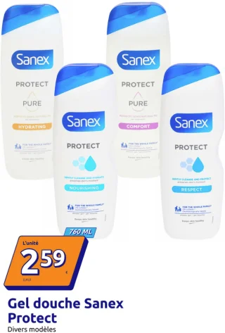 Gel douche Sanex Protect