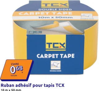 Ruban adhésif pour tapis TCX