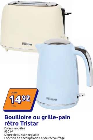 Bouilloire ou grille-pain r tro Tristar