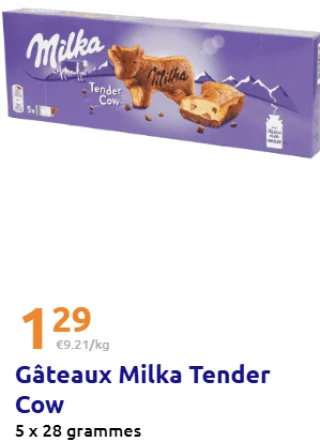Gâteaux Milka Tender Cow