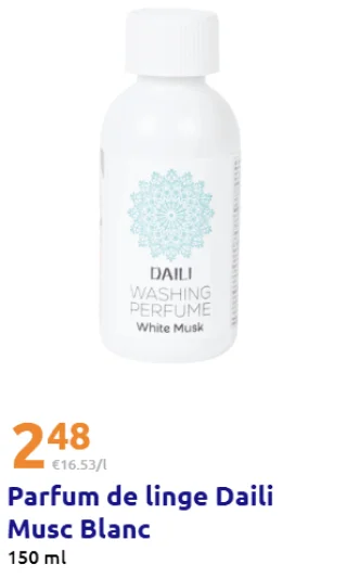 Parfum de linge Daili Musc Blanc