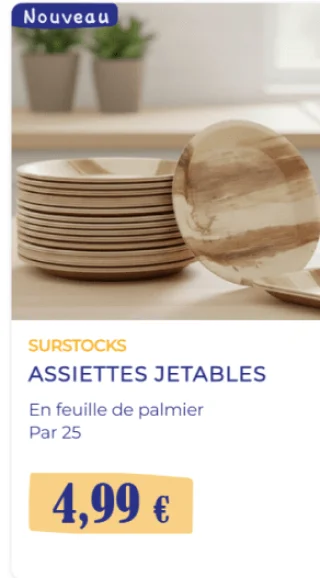 Assiettes jetables