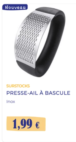 PRESSE-AIL À BASCULE Inox