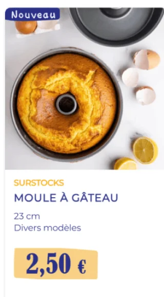 MOULE À GÂTEAU 23 cm