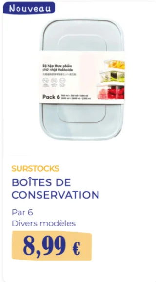 Boîtes de conservation