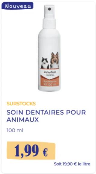Soin dentaires pour animaux