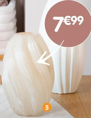 Vase en verre twist Cocoon Collection